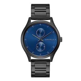 Caravelle by Bulova Modern Men's Black Stainless Steel Watch 45C116