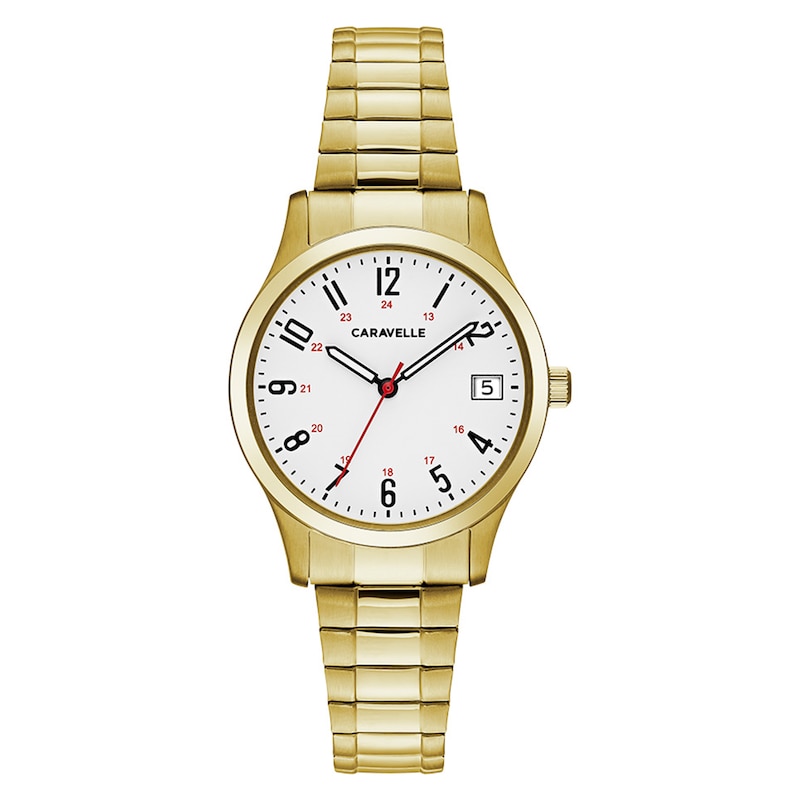 Caravelle by Bulova Women's Gold-Tone Stainless Steel Watch 44M113