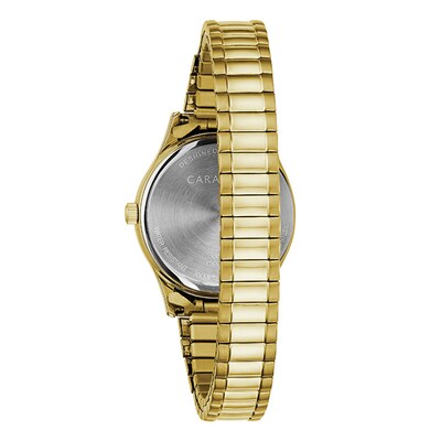 Caravelle by Bulova ladies gold tone barrel shaped watch NEW BATTERY Caravelle by Bulova Traditional Women main image 2
