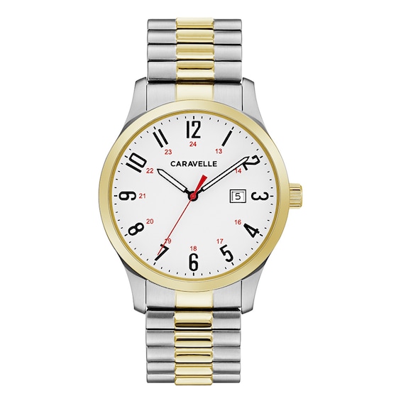 Caravelle by Bulova Traditional Men's Two-Tone Stainless Steel Watch 45B147