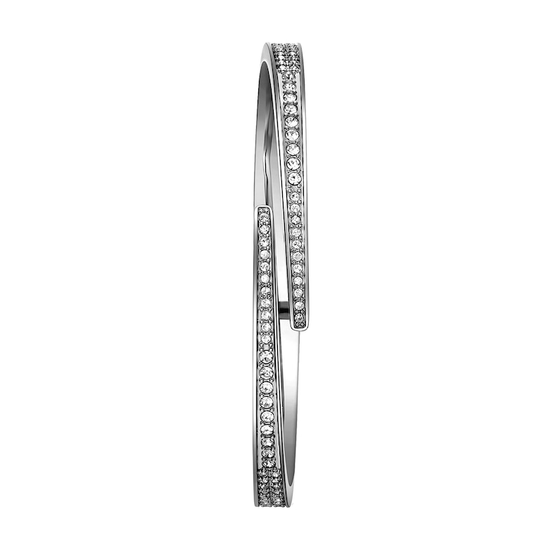 Main Image 4 of JBW Cristal Square Jewelry Set Stainless Steel J6387-SETC