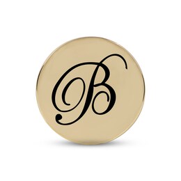 Smart Watch Charms by KAY Script B Initial 14K Yellow Gold-Plated Sterling Silver