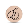Smart Watch Charms by KAY Script E Initial 14K Rose Gold-Plated Sterling Silver