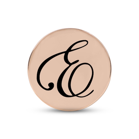 Rebecca Sterling Silver Antiqued Oval Bead in Script Font Rebecca Sterling Silver Antiqued Oval Bead in Script Font