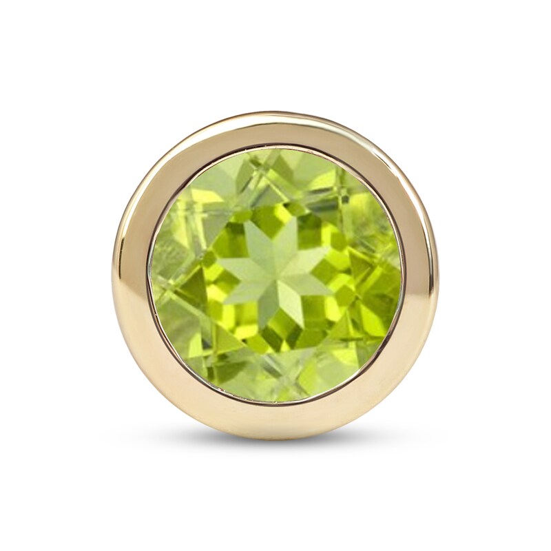 Smart Watch Charms by KAY Solitaire Peridot 14K Yellow Gold-Plated Sterling Silver