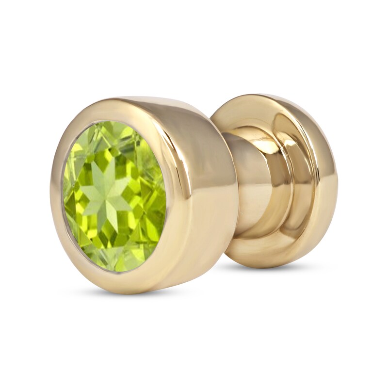 Smart Watch Charms by KAY Solitaire Peridot 14K Yellow Gold-Plated Sterling Silver