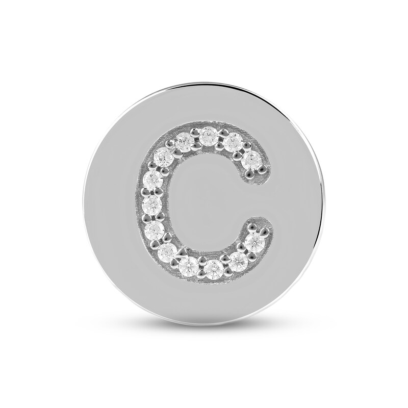 Smart Watch Charms by KAY Diamond C Initial 1/20 ct tw Sterling Silver