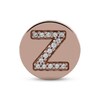 Smart Watch Charms by KAY Diamond Z Initial 1/20 ct tw 14K Rose Gold-Plated Sterling Silver