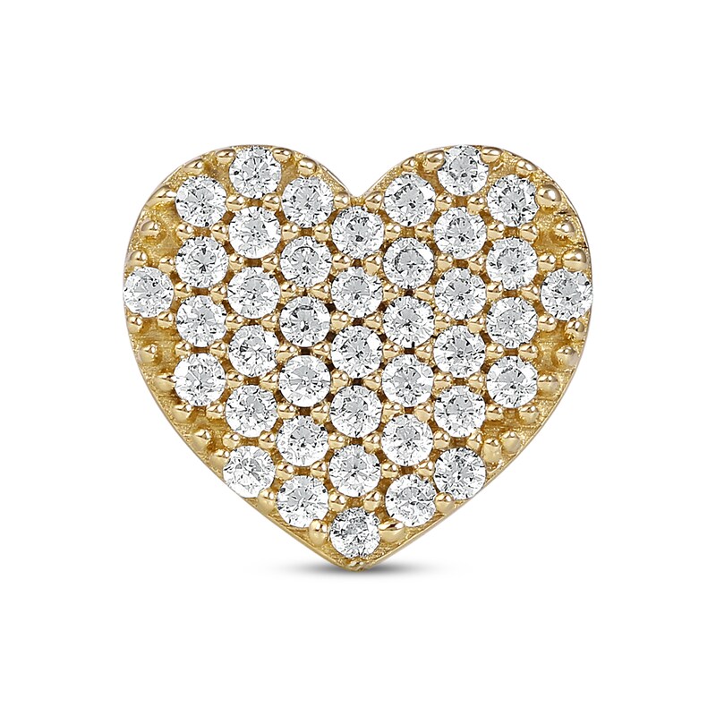 Smart Watch Charms by KAY Diamond Heart 1/8 ct tw 14K Yellow Gold-Plated Sterling Silver