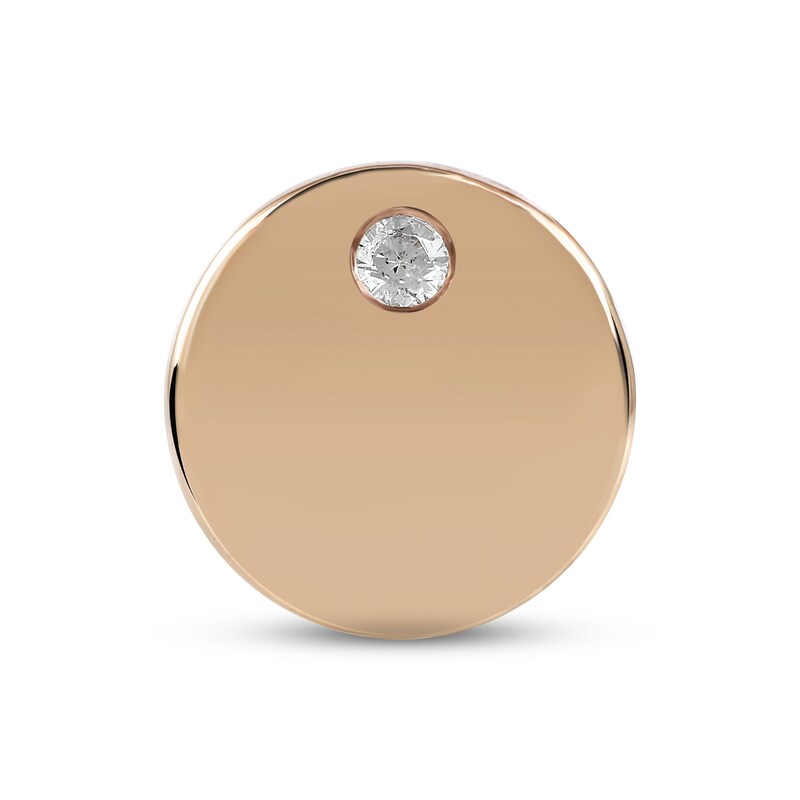 Smart Watch Charms by KAY Diamond Dome 14K Rose Gold-Plated Sterling Silver