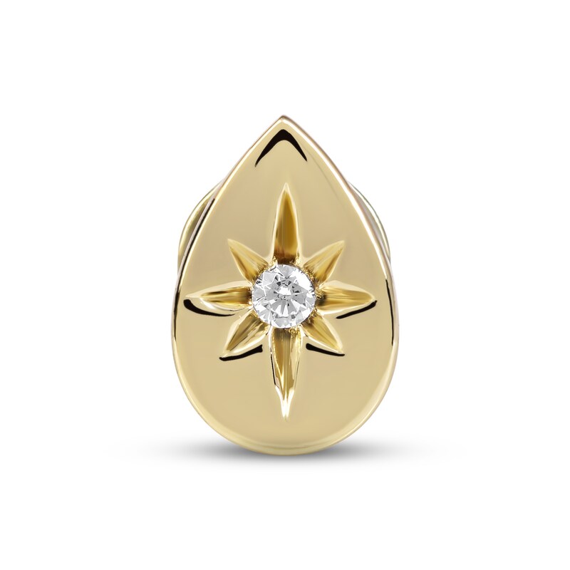 Smart Watch Charms by KAY Diamond Star Teardrop 14K Yellow Gold-Plated Sterling Silver