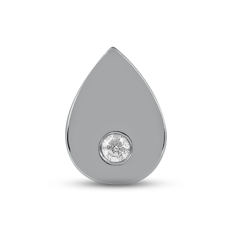 Smart Watch Charms by KAY Diamond Teardrop Sterling Silver