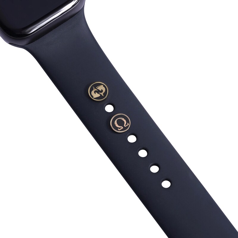 Smart Watch Charms by KAY Greek Omega 14K Rose Gold-Plated Sterling Silver