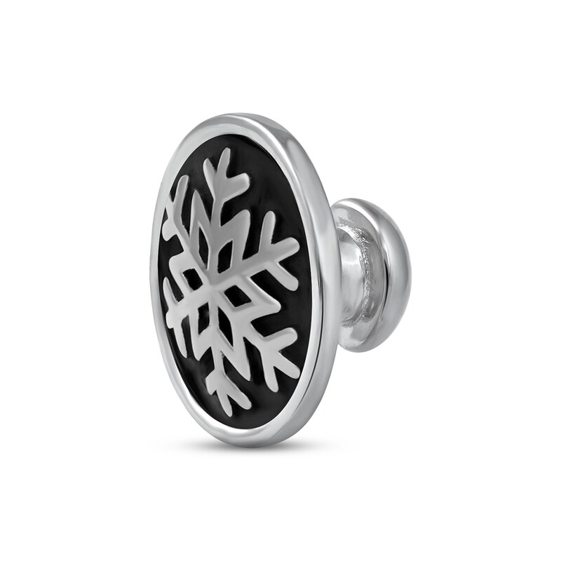 Smart Watch Charms by KAY Round Snowflake Sterling Silver