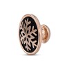 Smart Watch Charms by KAY Round Snowflake 14K Rose Gold-Plated Sterling Silver