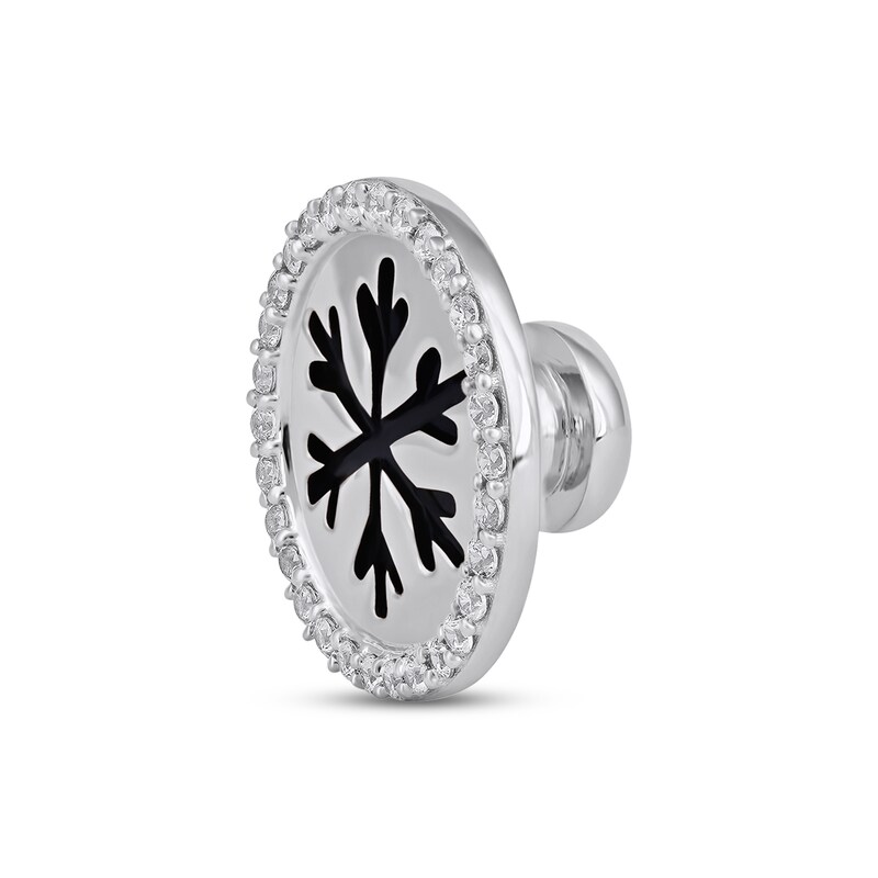 Smart Watch Charms by KAY Diamond Round Snowflake 1/10 ct tw Sterling Silver