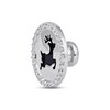 Smart Watch Charms by KAY Diamond Reindeer 1/10 ct tw Sterling Silver