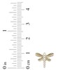 Smart Watch Charms by KAY Diamond Dragonfly 1/20 ct tw 14K Yellow Gold-Plated Sterling Silver