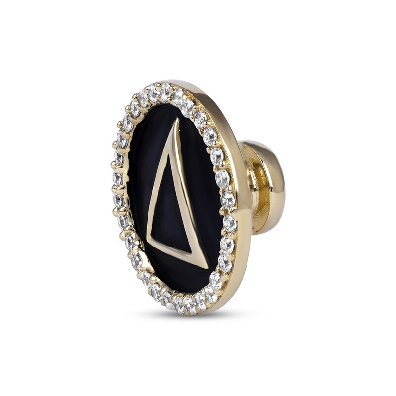 Smart Watch Charms by KAY Diamond Greek Delta 1/10 ct tw 14K Yellow Gold-plated Sterling Silver