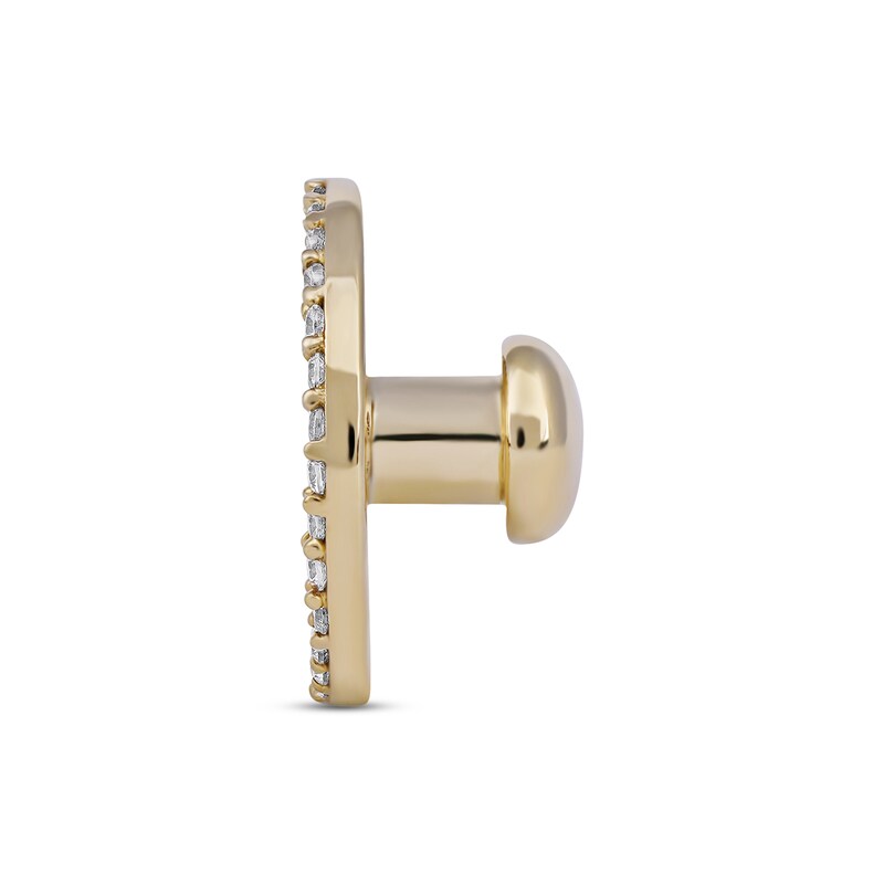 Smart Watch Charms by KAY Diamond Greek Kappa 1/10 ct tw 14K Yellow Gold-plated Sterling Silver