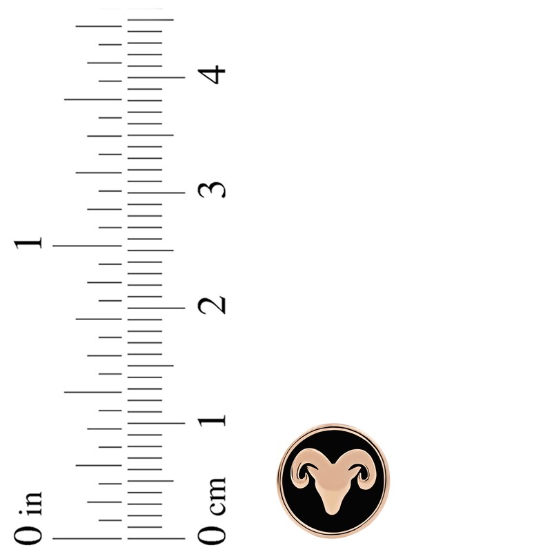 Smart Watch Charms by KAY Zodiac Aries Symbol 14K Rose Gold-Plated Sterling Silver
