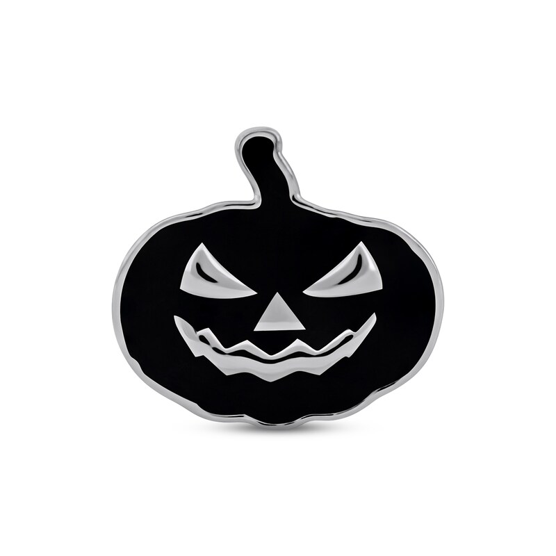 JACK-O-LANTERN Pumpkin Open Close Halloween Charm Jewelry Sterling Silver spooky JACK-O-LANTERN Pumpkin Open Close Halloween Charm Jewelry Sterling Silver spooky