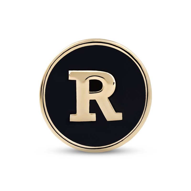 Smart Watch Charms by KAY Typewriter R 14K Yellow Gold-Plated Sterling Silver