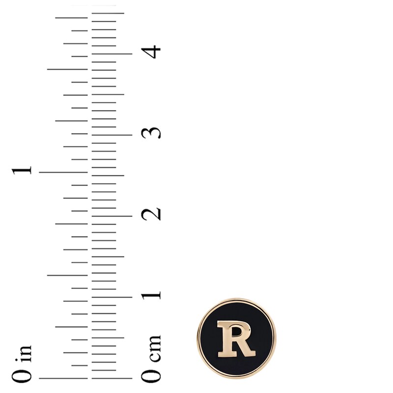 Smart Watch Charms by KAY Typewriter R 14K Yellow Gold-Plated Sterling Silver