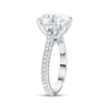 Thumbnail Image 2 of Now + Forever Lab-Grown Diamonds Round-Cut Hidden Halo Engagement Ring 6 7/8 ct tw 14K White Gold