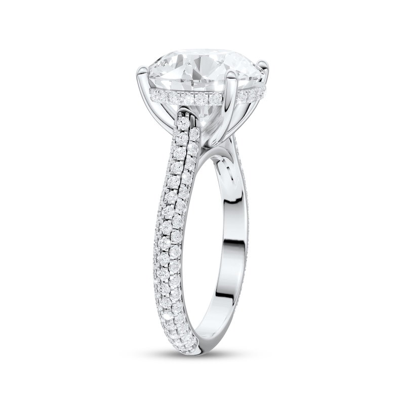 Main Image 2 of Now + Forever Lab-Grown Diamonds Round-Cut Hidden Halo Engagement Ring 6 7/8 ct tw 14K White Gold