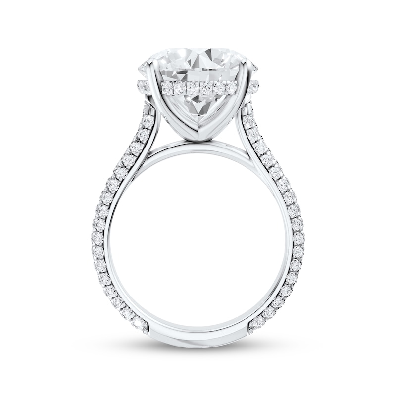 Main Image 3 of Now + Forever Lab-Grown Diamonds Round-Cut Hidden Halo Engagement Ring 6 7/8 ct tw 14K White Gold