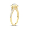 Thumbnail Image 2 of Now + Forever Round-Cut Diamond Halo Engagement Ring 1 ct tw 14K Yellow Gold