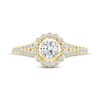 Thumbnail Image 3 of Now + Forever Round-Cut Diamond Halo Engagement Ring 1 ct tw 14K Yellow Gold