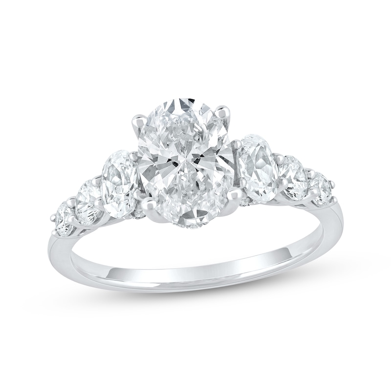 Main Image 1 of Now + Forever Lab-Grown Diamonds Oval-Cut Engagement Ring 2-1/3 ct tw 14K White Gold