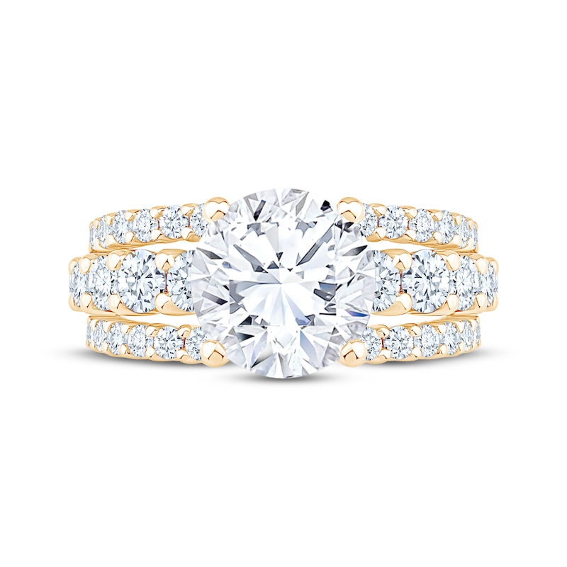 Main Image 3 of Now + Forever Lab-Grown Diamonds Round-Cut Engagement Ring 6 ct tw 14K Yellow Gold
