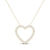 Thumbnail Image 1 of KAY Signature Collection Lab-Grown Diamond Heart Necklace 1/2 ct tw 10K Yellow Gold 18"