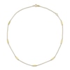 Thumbnail Image 1 of 2.5 mm Bar Station Necklace Solid 14K Yellow Gold 18"