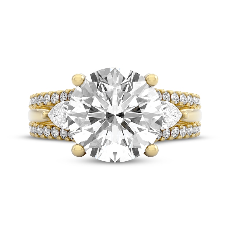 Main Image 3 of THE LEO Legacy Lab-Grown Diamond Round-Cut Engagement Ring 4-7/8 ct tw 14K Yellow Gold