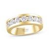 Thumbnail Image 1 of THE LEO Legacy Lab-Grown Diamond Men's Channel Wedding Band 2 ct tw 14K Yellow Gold