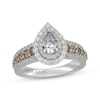 Thumbnail Image 1 of Neil Lane Desert Diamonds Pear-Shaped Double Halo Engagement Ring 1-3/4 ct tw 14K White Gold