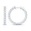 Thumbnail Image 3 of KAY Lab-Grown Diamonds Inside-Out Hoop Earrings 4 ct tw 10K White Gold