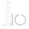 Thumbnail Image 4 of KAY Lab-Grown Diamonds Inside-Out Hoop Earrings 4 ct tw 10K White Gold