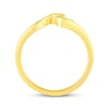 Thumbnail Image 3 of KAY Lab-Grown Diamonds Pear-Shaped Wave Ring 1/5 ct tw 10K Yellow Gold