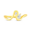 Thumbnail Image 4 of KAY Lab-Grown Diamonds Pear-Shaped Wave Ring 1/5 ct tw 10K Yellow Gold