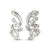 Thumbnail Image 1 of KAY Lab-Grown Diamonds Ribbon Twist Drop Earrings 1/10 ct tw Sterling Silver