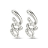 Thumbnail Image 2 of KAY Lab-Grown Diamonds Ribbon Twist Drop Earrings 1/10 ct tw Sterling Silver