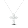 Thumbnail Image 1 of KAY Lab-Grown Diamonds Cross Necklace 1-1/2 ct tw 10K White Gold 18"