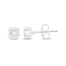 KAY Lab-Grown Diamonds Round-Cut Solitaire Stud Earrings 1/6 ct tw Sterling Silver (I/SI2)