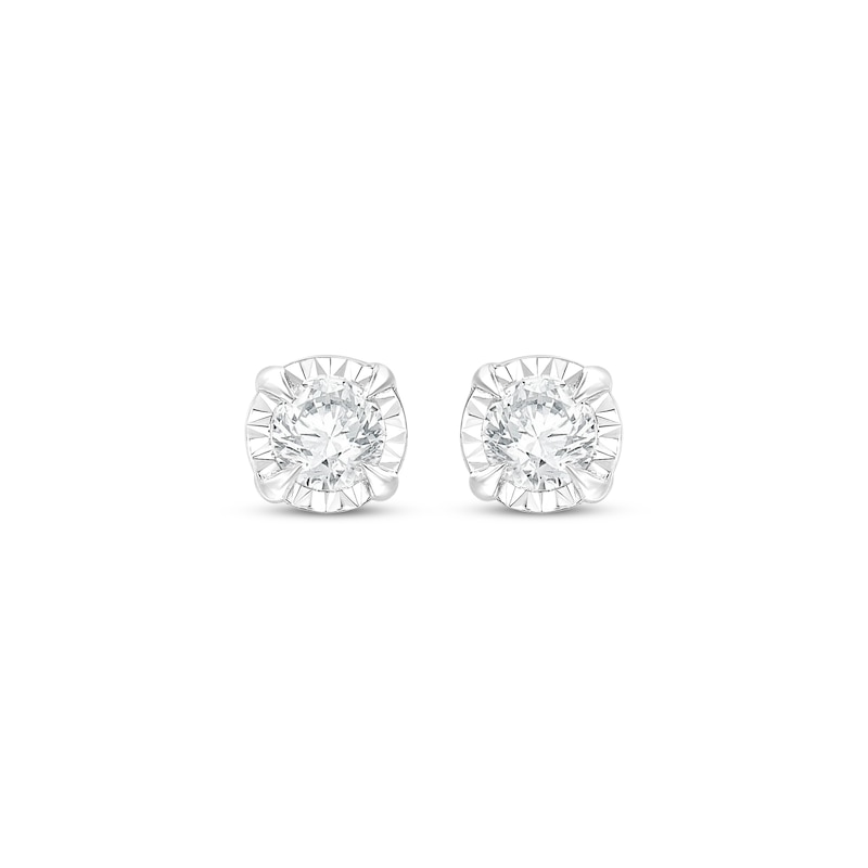 Main Image 2 of KAY Lab-Grown Diamonds Round-Cut Solitaire Stud Earrings 1/6 ct tw Sterling Silver (I/SI2)