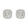 Thumbnail Image 1 of Diamond Accent Square Stud Earrings Sterling Silver